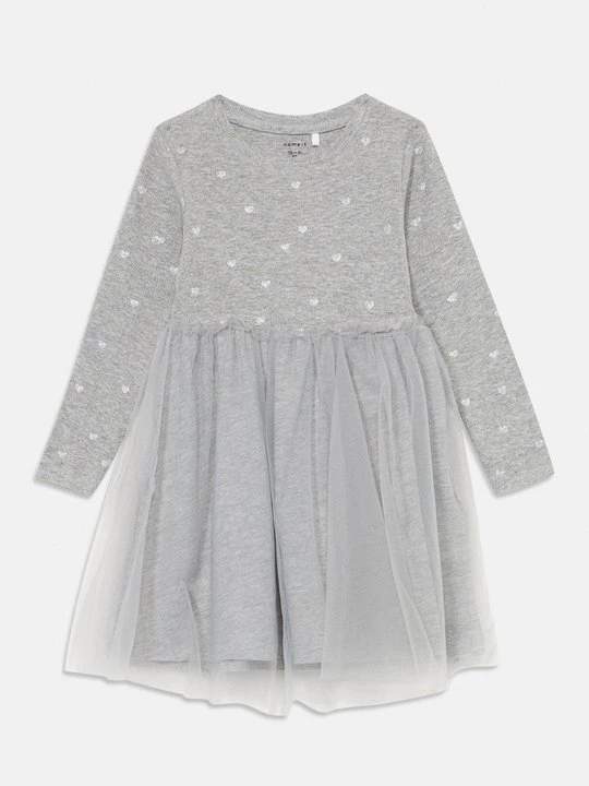 Foto van product Jurk NAME IT grijs gemêleerd