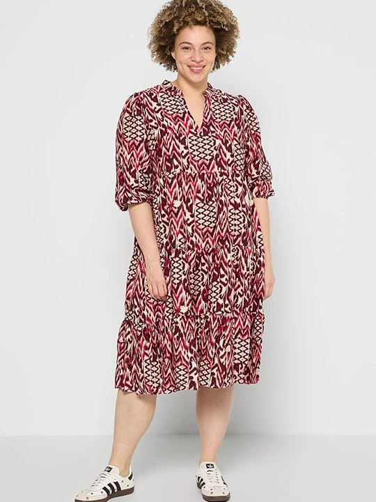 Foto van product Jurk ONLY Carmakoma donkerrood