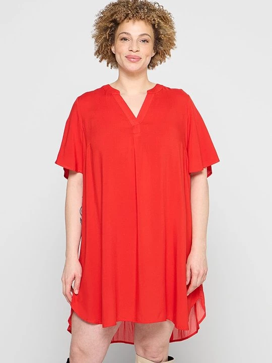 Foto van product Jurk ONLY Carmakoma rood