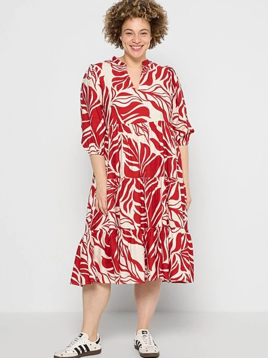 Foto van product Jurk ONLY Carmakoma rood