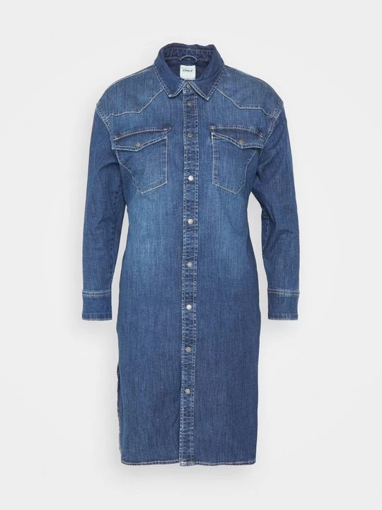 Foto van product Jurk Only donkerblauw denim