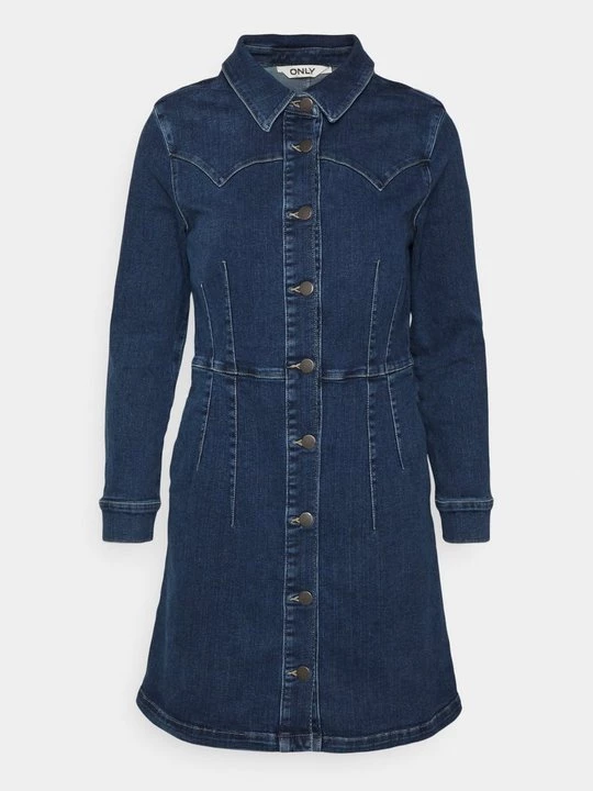 Foto van product Jurk Only donkerblauw denim