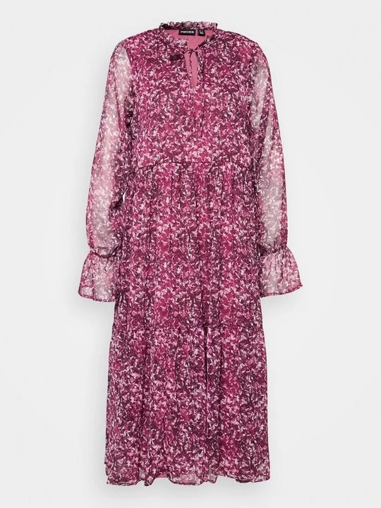 Foto van product Jurk Pieces bordeauxrood