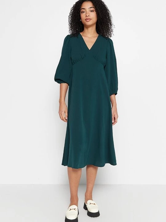 Foto van product Jurk Pieces donkergroen