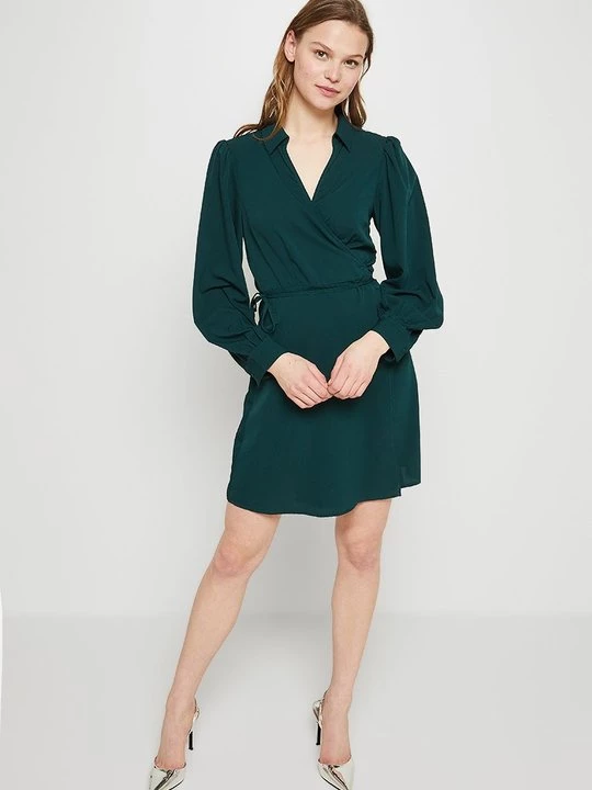 Foto van product Jurk Pieces donkergroen