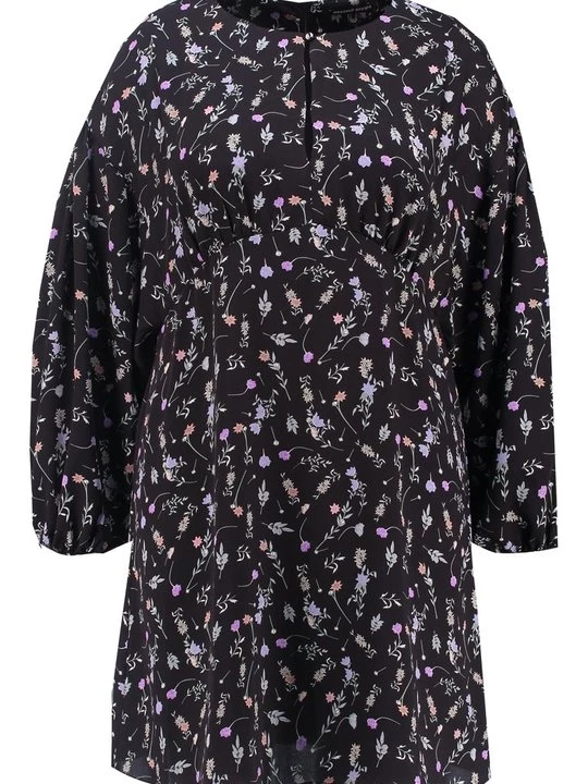 Foto van product Jurk Second Script Curve donkerblauw