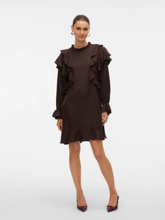 Foto van product Jurk Vero Moda donkerbruin
