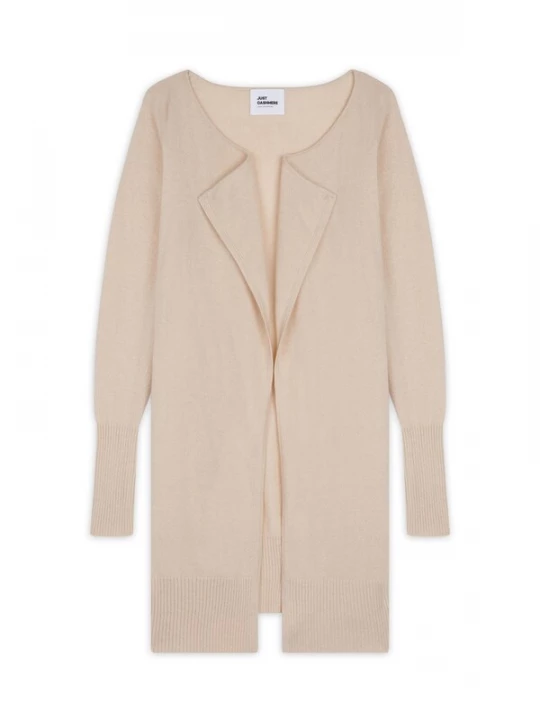 Foto van product JUST CASHMERE Gebreid vest 'Brooke' sand