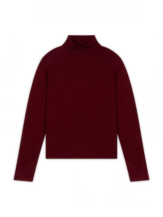 Foto van product JUST CASHMERE Trui 'Ava' wijnrood