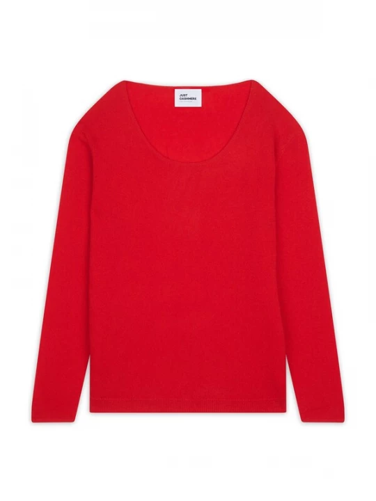 Foto van product JUST CASHMERE Trui 'Fiona' rood