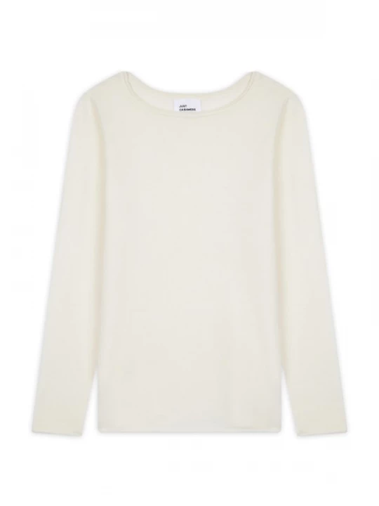 Foto van product JUST CASHMERE Trui 'Grace' ivoor