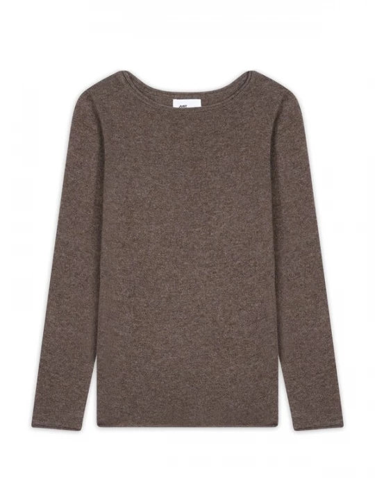 Foto van product JUST CASHMERE Trui 'Grace' taupe