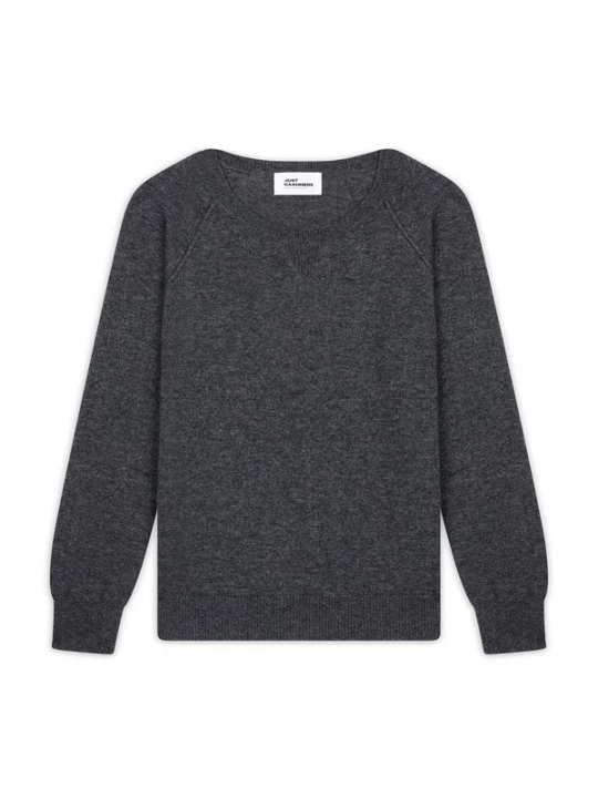Foto van product JUST CASHMERE Trui 'Helen' grijs gemêleerd