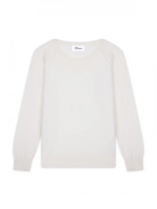 Foto van product JUST CASHMERE Trui 'Helen' offwhite