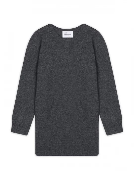Foto van product JUST CASHMERE Trui 'JANICE' grijs