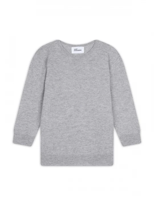 Foto van product JUST CASHMERE Trui 'Janice' grijs gemêleerd