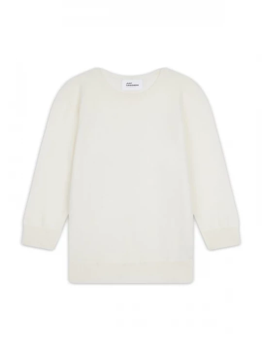 Foto van product JUST CASHMERE Trui 'Janice' ivoor