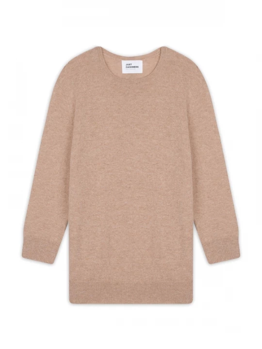 Foto van product JUST CASHMERE Trui 'Janice' mokka