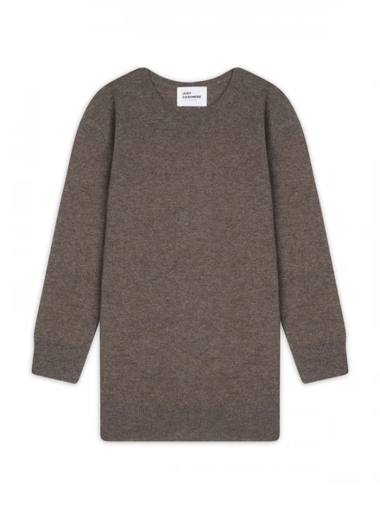 Foto van product JUST CASHMERE Trui 'Janice' taupe