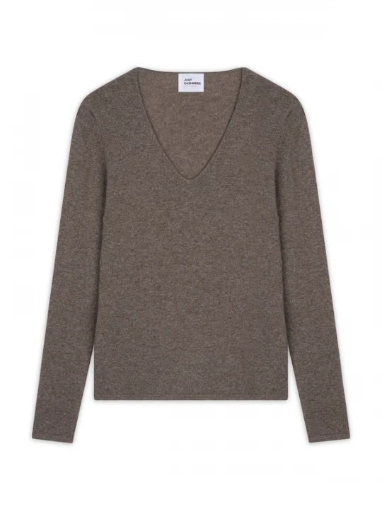 Foto van product JUST CASHMERE Trui 'Joan' chocoladebruin