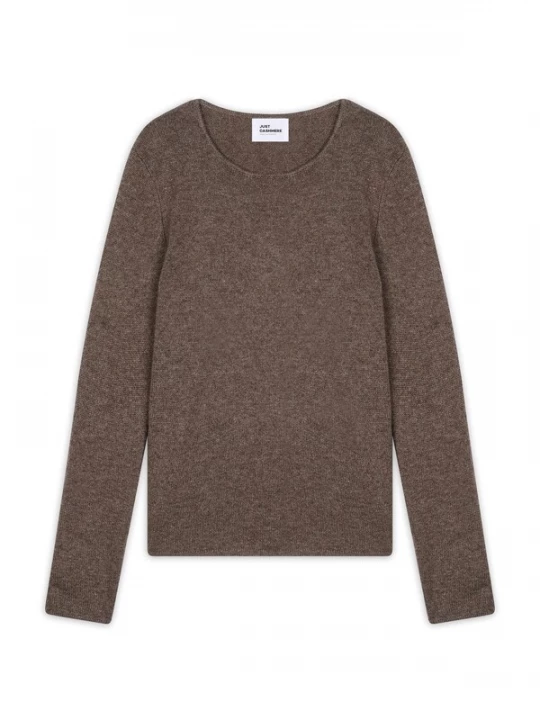 Foto van product JUST CASHMERE Trui 'Joyce' bruin gemêleerd