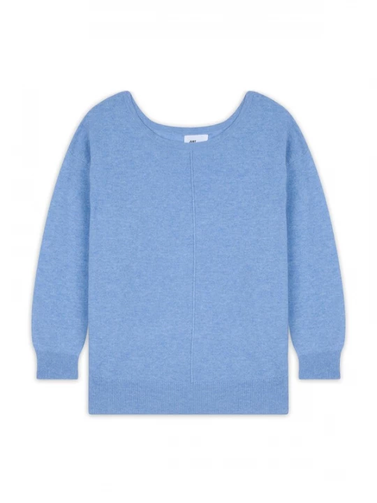 Foto van product JUST CASHMERE Trui 'Karen' hemelsblauw