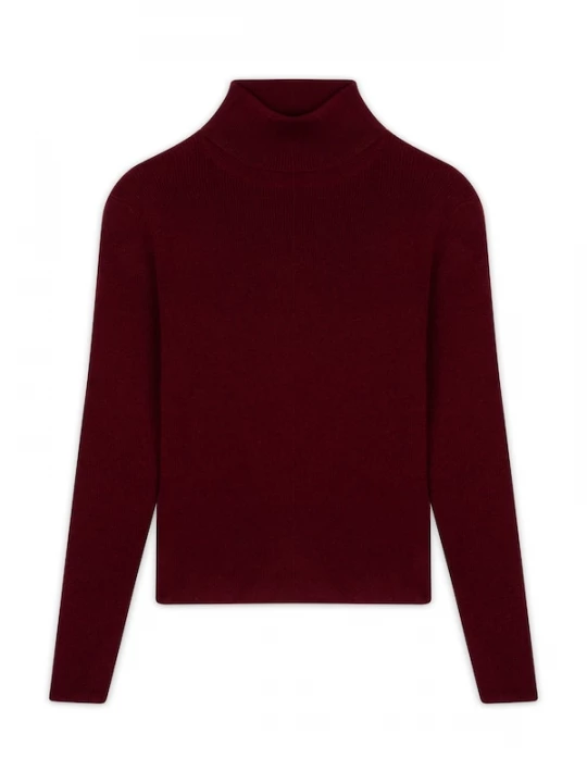 Foto van product JUST CASHMERE Trui 'Lanais' bordeaux