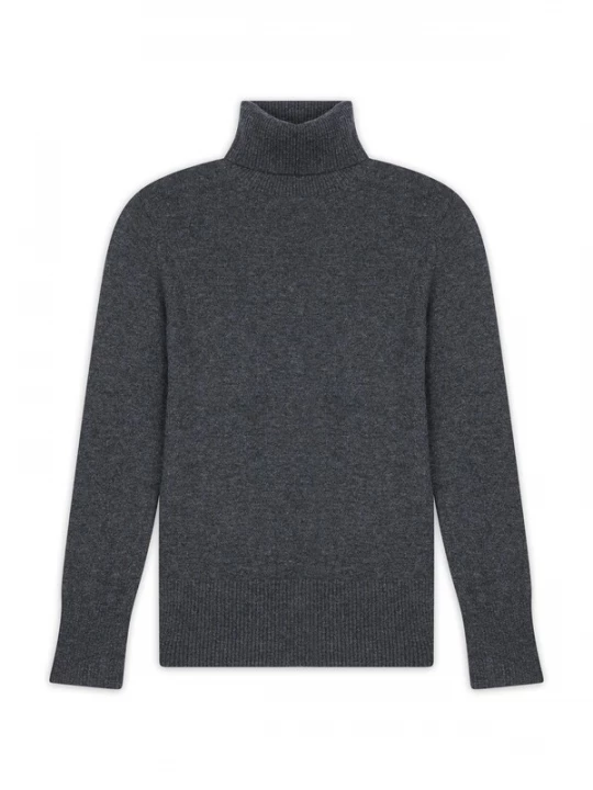 Foto van product JUST CASHMERE Trui 'Lexie' grijs gemêleerd