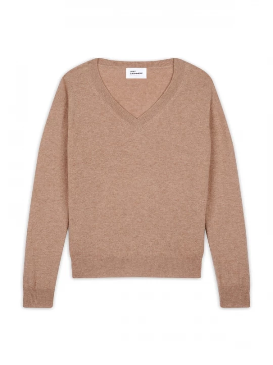 Foto van product JUST CASHMERE Trui 'Nora' camel