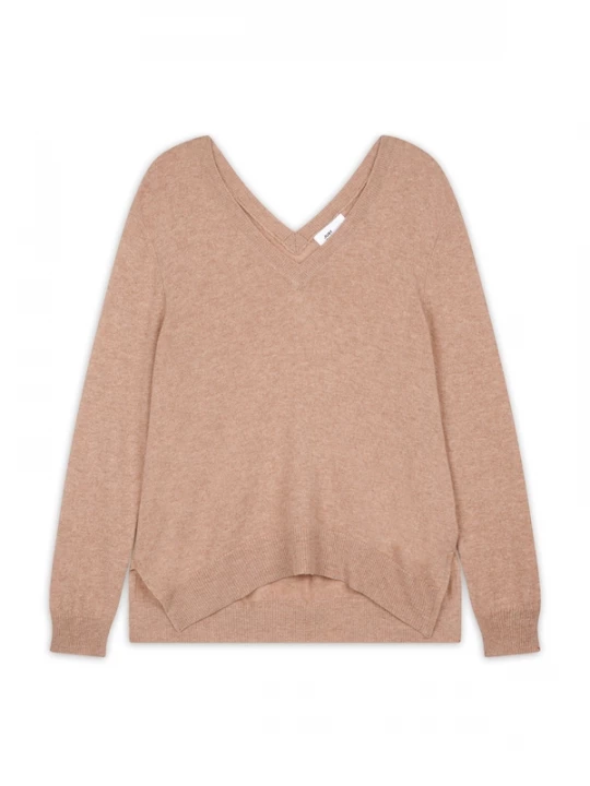 Foto van product JUST CASHMERE Trui 'Opal' mokka