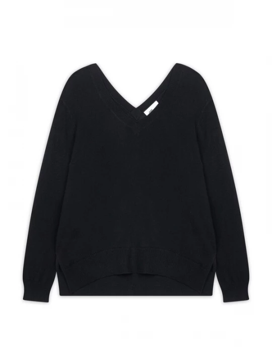 Foto van product JUST CASHMERE Trui 'Opal' zwart