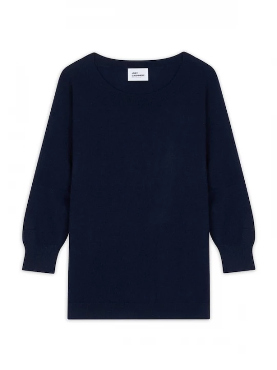 Foto van product JUST CASHMERE Trui 'Rebecca' navy