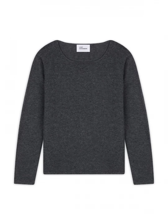 Foto van product JUST CASHMERE Trui 'Vivian' antraciet