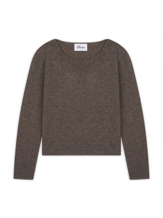 Foto van product JUST CASHMERE Trui 'Vivian' chocoladebruin