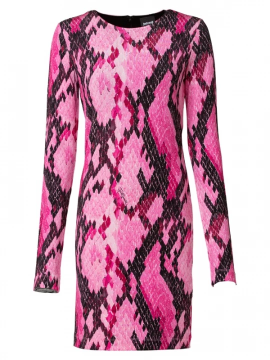 Foto van product Just Cavalli Jurk gemengde kleuren / fuchsia