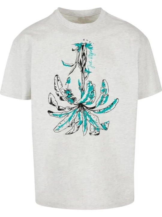 Foto van product Just Rhyse Shirt lichtgrijs / smaragd / zwart