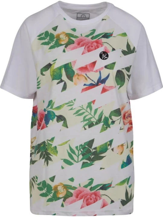Foto van product Just Rhyse Shirt 'Samara' pasteelgeel / jade groen / pitaja roze / wit