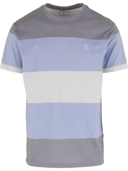Foto van product Just Rhyse Shirt 'Seaside' beige gemêleerd / lichtblauw / grijs