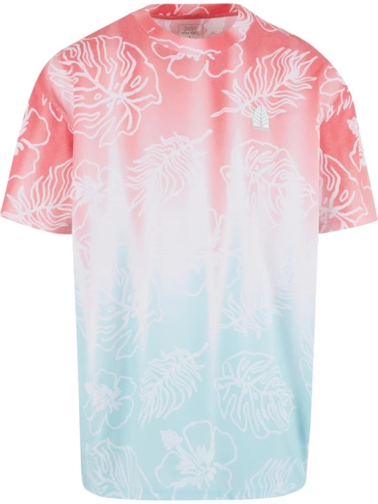 Foto van product Just Rhyse Shirt 'Wave Bounce' mintgroen / rood / wit