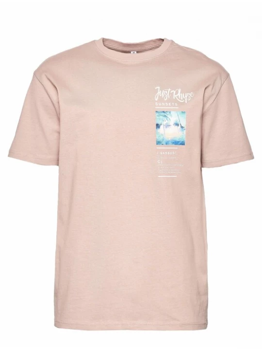 Foto van product Just Rhyse Shirt 'Zoar' lichtblauw / rosé / wit