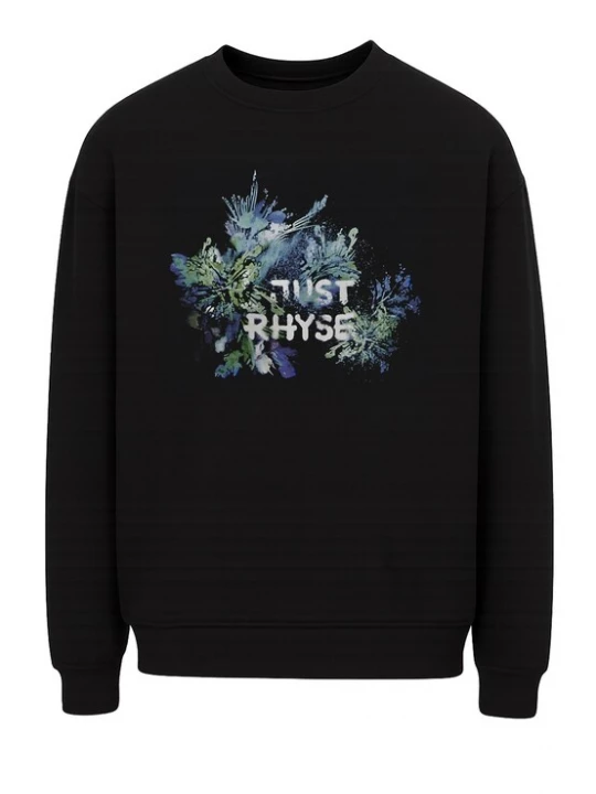 Foto van product Just Rhyse Sweatshirt 'Firework' turquoise / aqua / zwart / wit
