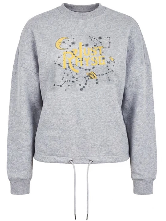 Foto van product Just Rhyse Sweatshirt 'Stars' geel / grijs gemêleerd / zwart