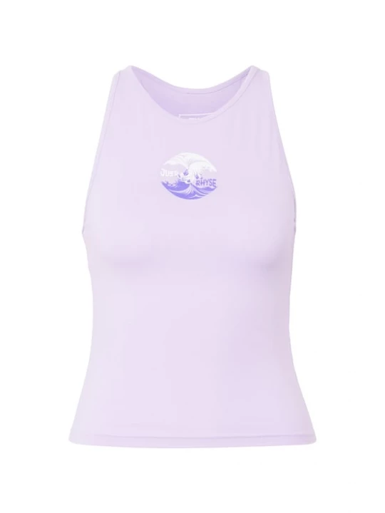Foto van product Just Rhyse Top 'RideTheVibe' pastellila / donkerlila / wit