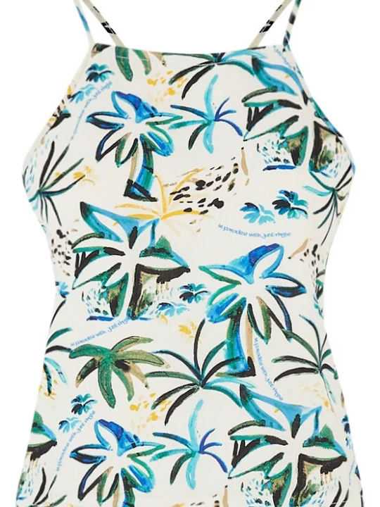 Foto van product Just Rhyse Top 'Waikiki' azuur / groen / oranje / wit