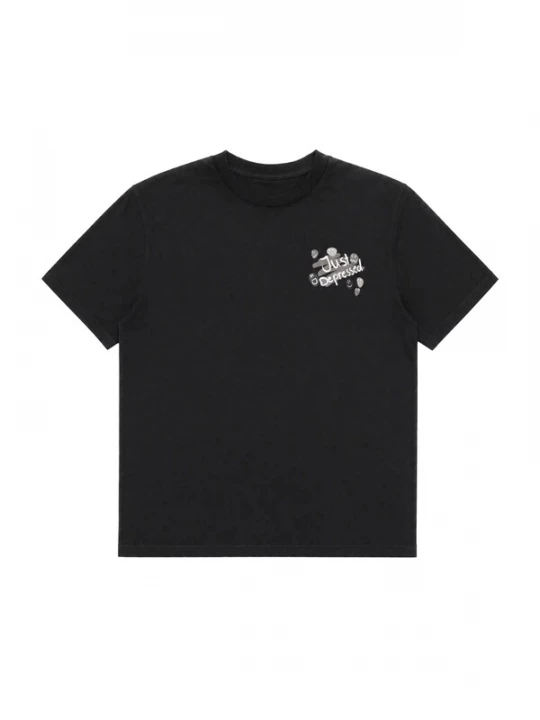 Foto van product JustDepressed Clothing Shirt 'Borderline' zwart