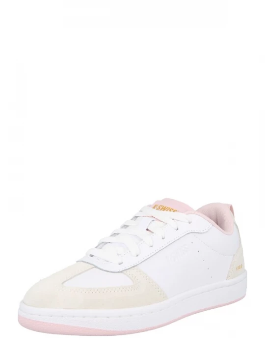 Foto van product K-SWISS Sneakers laag 'COURT VARSITY' lichtgeel / rosa / wit