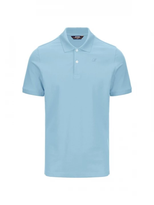 Foto van product K-Way Shirt 'K-WAY AMEDEE PIQUE SLIM T-Shirt e Polo' hemelsblauw