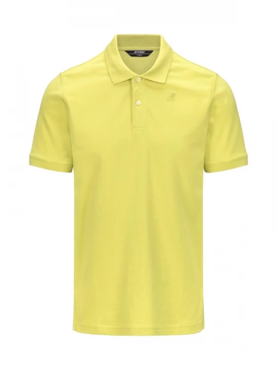 Foto van product K-Way Shirt 'K-WAY AMEDEE PIQUE SLIM T-Shirt e Polo' lichtgeel