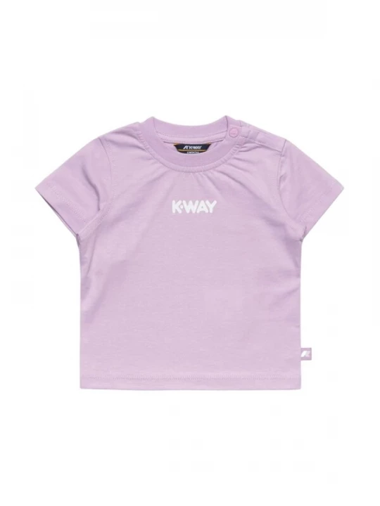 Foto van product K-Way Shirt 'K-WAY KIDS E.PETE LOGO JERSEY T-Shirt e Polo' lichtlila