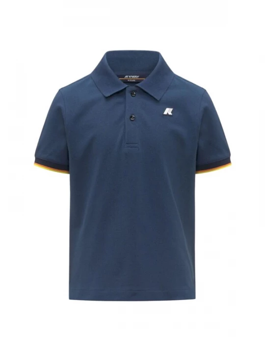 Foto van product K-Way Shirt 'K-WAY KIDS P. VINCENT PIQUE POLO' kobaltblauw